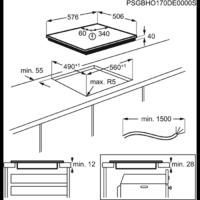 Steklokeramična kuhalna plošča Electrolux EHF6342XOK